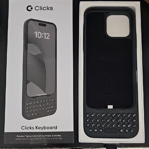 Black Keyboard Case for iPhone 15 Pro Max